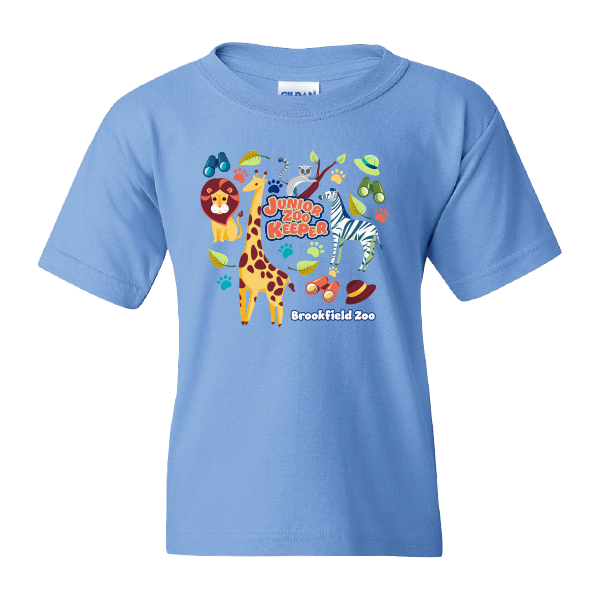 YOUTH JR ZOOKEEPER COLLAGE TEE BLUE