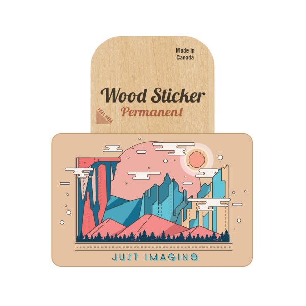 Game World Wood Sticker